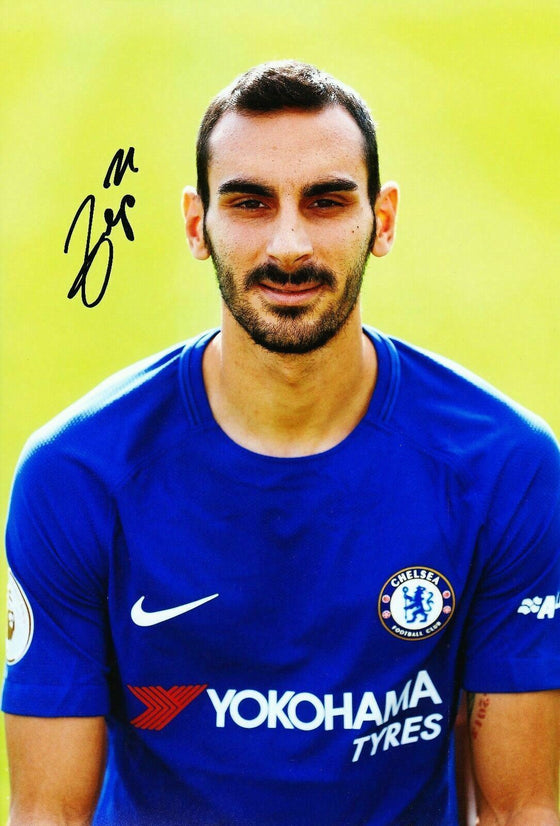 Davide Zappacosta Signed 12X8 Photo Chelsea FC Autograph AFTAL COA (1898)