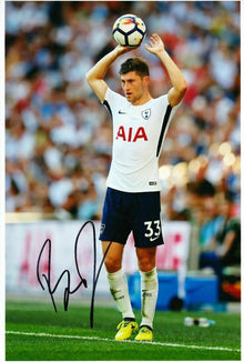  Ben Davies Signed 12X8 Photo SPURS Tottenham Hotspur AFTAL COA (1658)