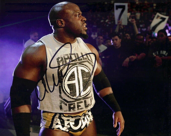 Apollo Crews Signed 10X8 Photo WWE WWF UFC Genuine Signature AFTAL COA (7043)