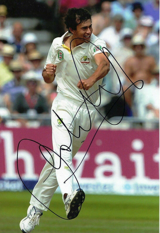 Ashton Agar Signed 12X8 Photo Cricket Australia Trent Bridge AFTAL COA (2560)