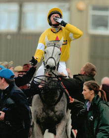  Daryl Jacob Genuine Hand Signed 10x8 Photo Autograph Grand National Winner 2012