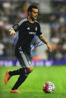  Pedro Signed 12X8 Photo Chelsea FC GENUINE Autograph AFTAL COA (1681)