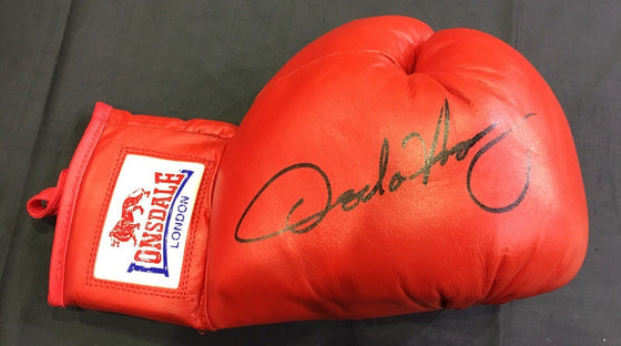 OSCAR DE LA HOYA Signed Boxing Glove Signed Golden Boy RARE AFTAL COA (B)
