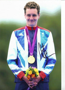  ALISTAIR BROWNLEE SIGNED 12X8 PHOTO TEAM GB TRIATHLON GOLD MEDALIST