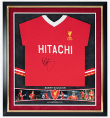  Kenny Dalglish Signed & Framed Shirt Liverpool FC Genuine Autograph AFTAL COA