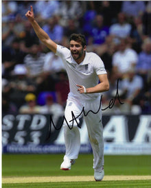  Mark Wood Signed 10X8 Photo England Cricket Genuine Signature AFTAL COA (2528)