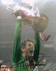  Edwin Van Der Sar Signed 10X8 Photo Manchester United Genuine AFTAL COA (1173)