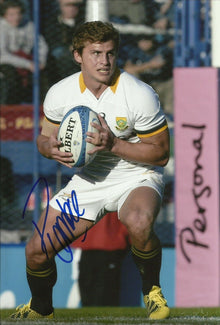  Patrick Lambie Genuine Signed 12X8 Photo SPRINGBOKS South Africa COA (2178)