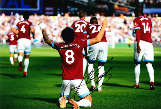 Felipe Anderson SIGNED 10X8 Photo West Ham United F.C. AFTAL COA (1854)