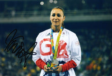 Jessica Ennis Signed 12X8 Photo RIO 2016 Olympics AFTAL COA (C)