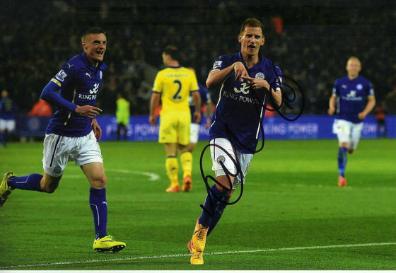 Marc Albrighton Signed 12X8 Photo Leicester City F.C. Genuine COA AFTAL (1635)