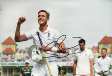  Stuart Broad Signed 12X8 Photo 2015 Ashes CRICKETING LEGEND AFTAL COA (2658)