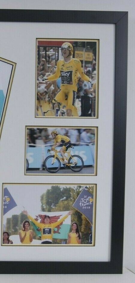 Geraint Thomas Signed Tour De France Yellow Jersey FRAMED AFTAL COA (FTO)