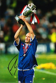  Frank Leboeuf Signed 12X8 PHOTO CHELSEA F.C & FRANCE AFTAL COA (1734)