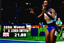  Dina Asher-Smith SIGNED 12X8 PHOTO Genuine Signature AFTAL COA (A)