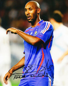  Nicolas Anelka SIGNED 10X8 Photo France Genuine Autograph AFTAL COA (A)