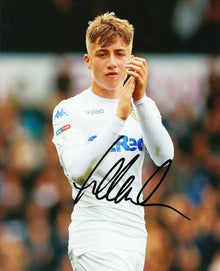  Jack Clarke LEEDS UNITED Signed 10X8 Photo GENUINE Signature AFTAL COA (1175)