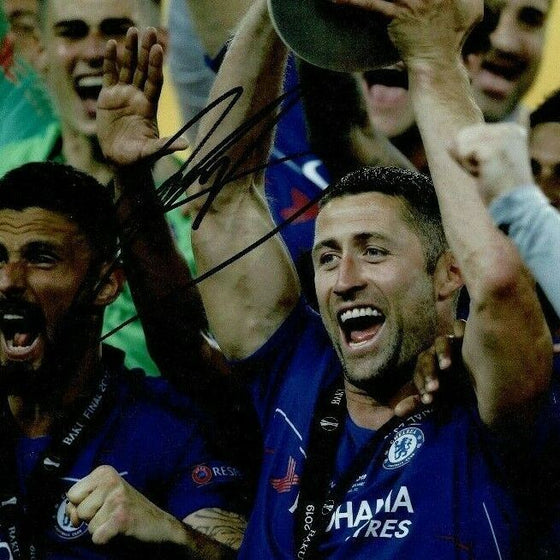 Gary Cahill Signed 10X8 PHOTO CHELSEA FC Genuine Signature AFTAL COA (1272)