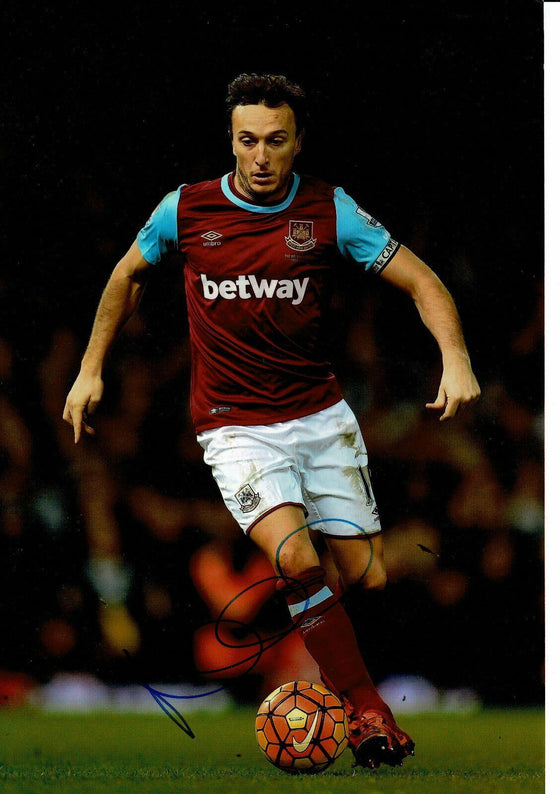 Mark Noble Signed 12X8 Photo West Ham United GENUINE SIGNATURE AFTAL COA (1682)