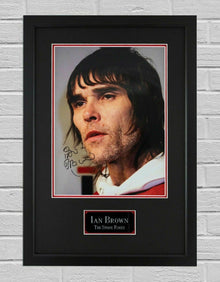  Ian Brown Signed & Framed 16X12 Photo The Stone Roses (A)
