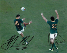  Handre Pollard & Francois Steyn Signed 10X8 Photo South Africa AFTAL COA (I)
