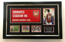  Pierre-Emerick Aubameyang SIGNED & FRAMED Arsenal F.C. Street Sign AFTAL COA (D)