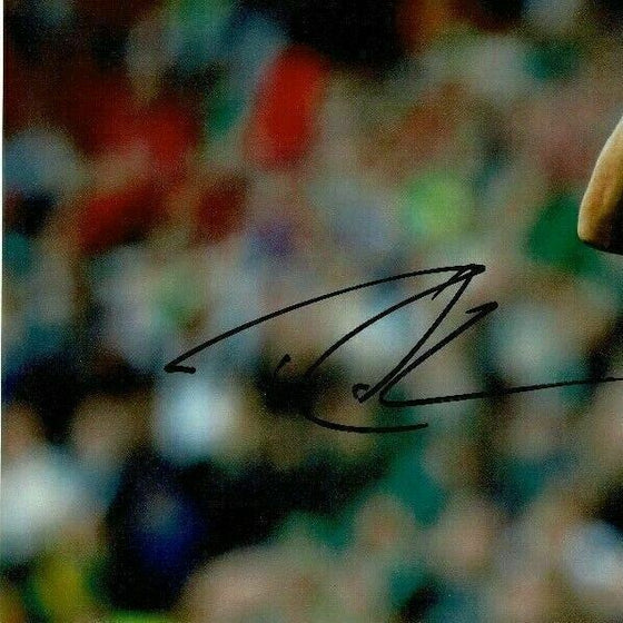 Robbie Keane Signed 12X8 Photo IRELAND EIRE Genuine Signature AFTAL COA (1541)