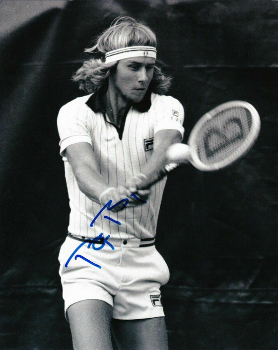 Bjorn Borg Signed 10X8 Photo Genuine Autograph Wimbledon AFTAL COA (B)
