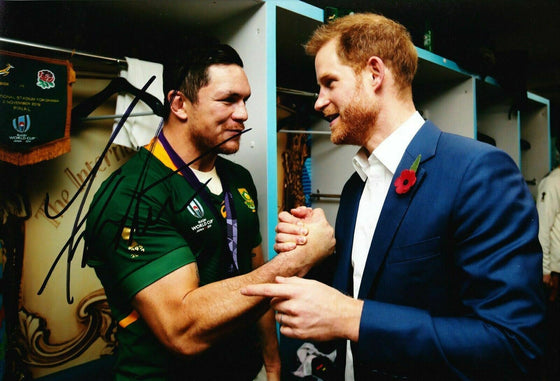 Francois Louw Signed 10X8 Photo SPRINGBOKS South Africa AFTAL COA (E)
