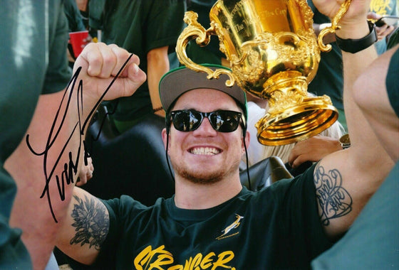 Francois Louw Signed 12X8 Photo SPRINGBOKS South Africa AFTAL COA (F)
