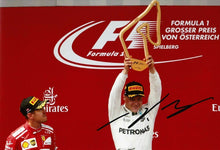  Valtteri Bottas Signed 12X8 Photo Mercedes Genuine Autograph AFTAL COA (3586)