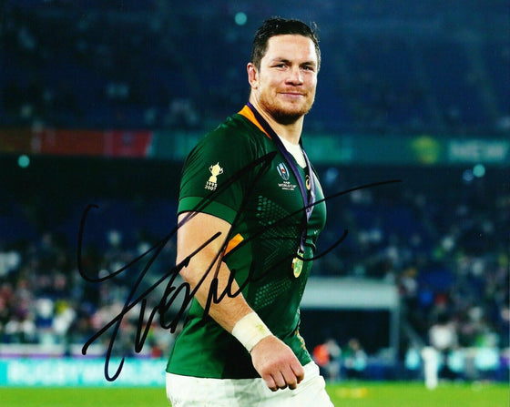 Francois Louw Signed 10X8 Photo SPRINGBOKS South Africa AFTAL COA (D)