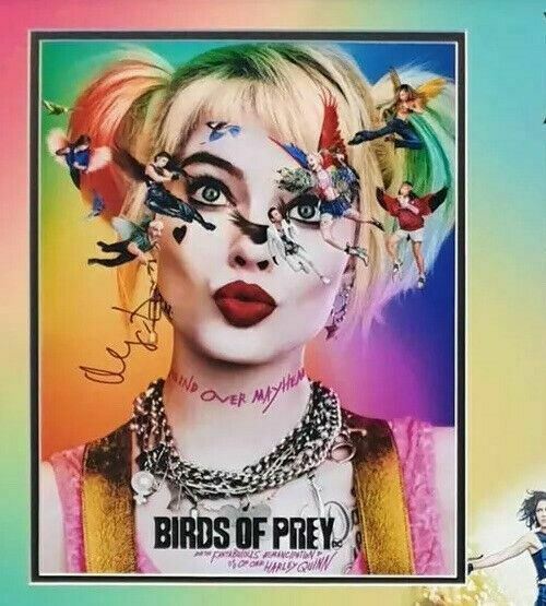 Margot ROBBIE Signed Framed 11X14 Photo MOUNT DISPLAY Birds Of Prey COA AFTAL (C