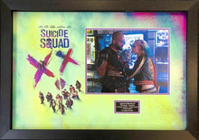  Margot ROBBIE & Will SMITH Suicide Squad Signed Photo MOUNT DISPLAY AFTAL COA