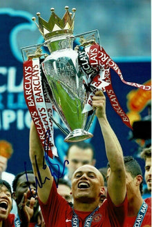  Wes Brown Signed 12X8 Manchester United Photo AFTAL COA (1528)