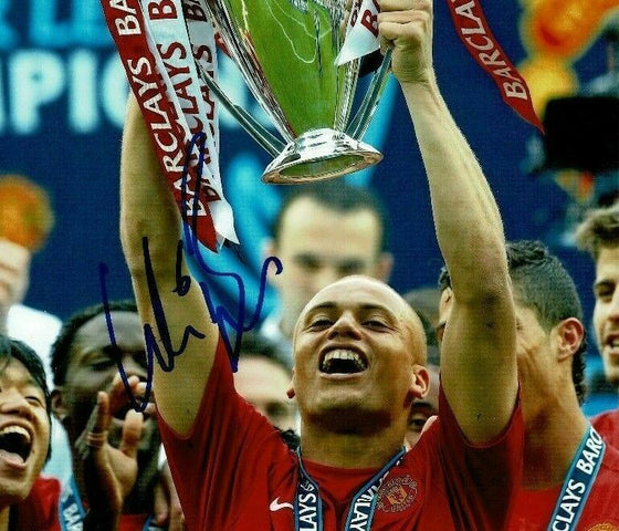 Wes Brown Signed 12X8 Manchester United Photo AFTAL COA (1528)