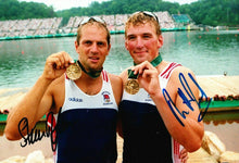  Steve Redgrave & Matthew Pinsent Signed 12X8 Photo ATLANTA 1996 AFTAL COA (C)