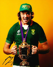  Franco Mostert Signed 10X8 Photo SPRINGBOKS South Africa AFTAL COA (B)