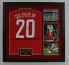 Ole Gunnar Solskjaer Signed & FRAMED Jersey Manchester United F.C. AFTAL COA (B)