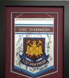 West Ham United F.C. Signed & Framed Farewell Bolyen Pennant AFTAL COA (F)