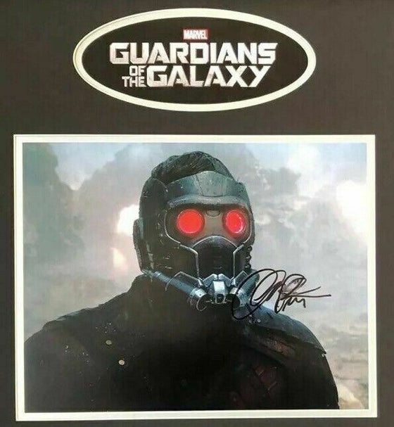 Chris Pratt Signed & FRAMED Photo Genuine GUARDIANS OF THE GALAXY AFTAL COA