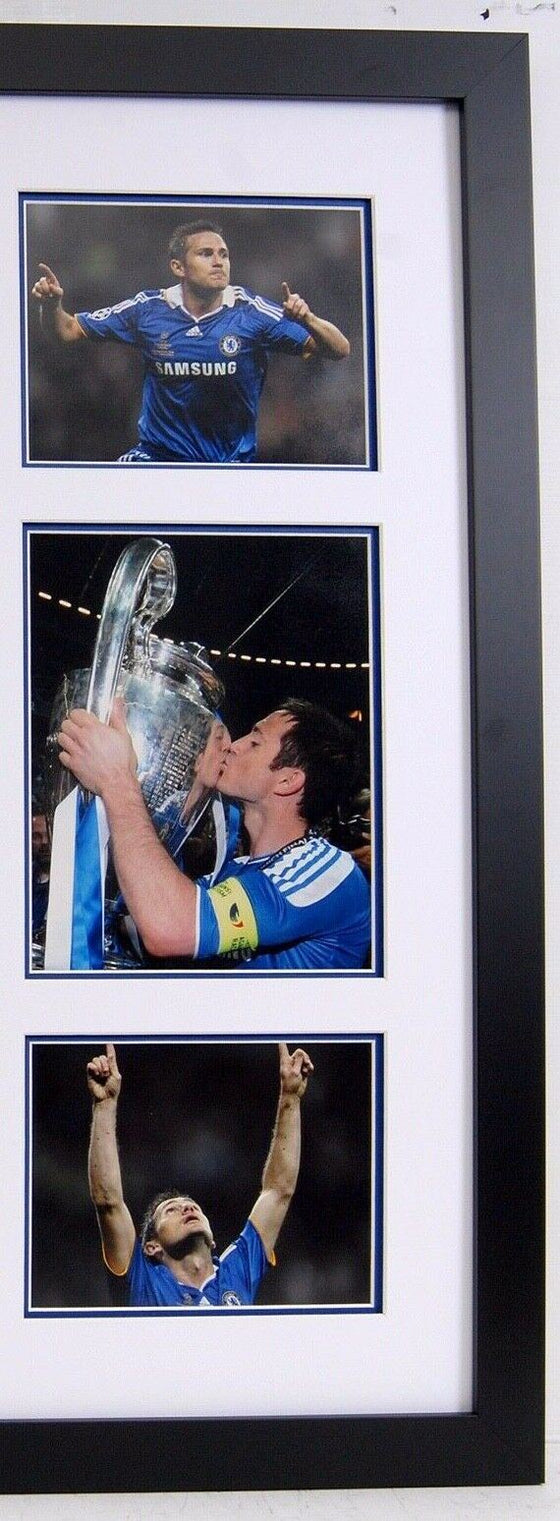 Frank Lampard Signed & Framed Chelsea SHIRT AFTAL COA (C)