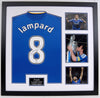 Frank Lampard Signed & Framed Chelsea SHIRT AFTAL COA (C)