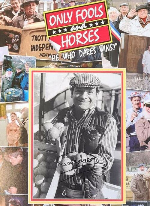 David Jason Signed & Framed 12X8 Photo Only Fools & Horses DEL BOY AFTAL COA