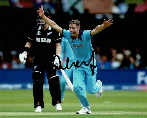 Chris Woakes Signed 10X8 Photo 2019 England CRICKET World Cup AFTAL COA (A)