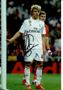  Martin Odegaard Signed 12X8 Real Madrid Photo AUTOGRAPH AFTAL COA (1491)