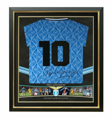  Paul Gascoigne Signed Lazio Shirt WITH PROOF Very RARE Shirt AFTAL COA (FTO)