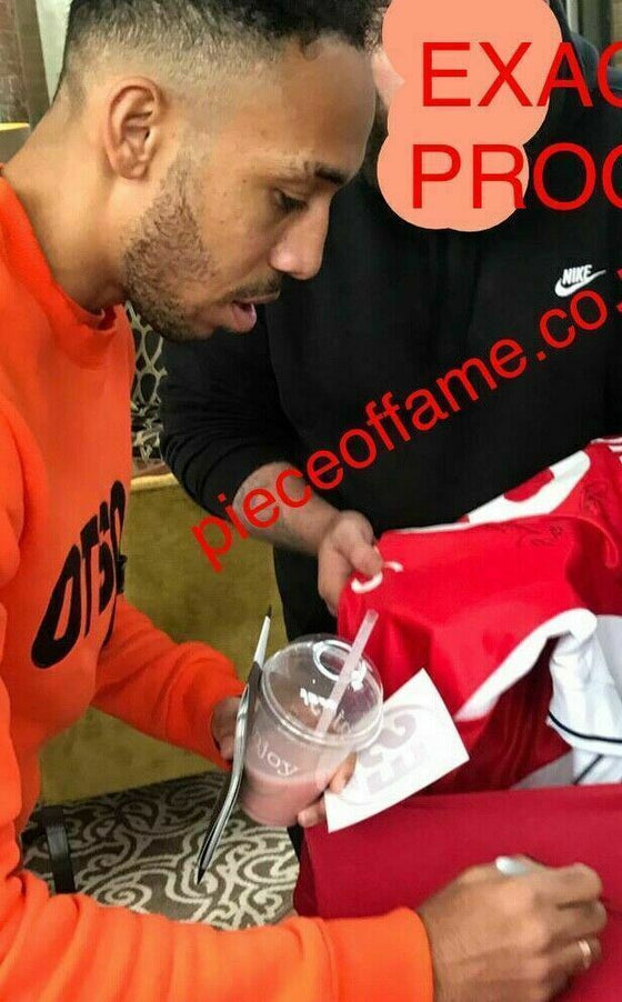 Pierre-Emerick Aubameyang SIGNED & FRAMED Arsenal F.C. Street Sign AFTAL COA (A)