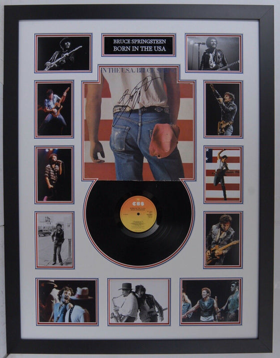 Bruce Springsteen Signed & FRAMED BORN IN THE USA VINYL AFTAL COA (B)
