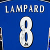 Frank Lampard Signed & Framed Chelsea SHIRT AFTAL COA (D)